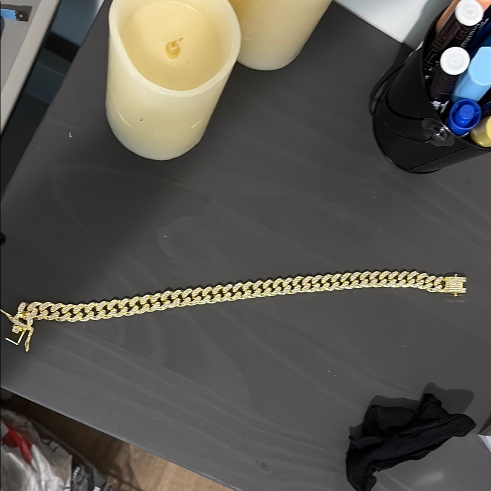 Gold Chain Dog Collar
